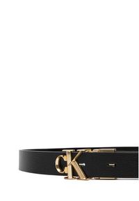 Calvin Klein Pasek Damski Facet Ck 25Mm Pebble Rev/Adj LV04F7044G Czarny. Kolor: czarny. Materiał: skóra #4