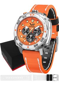 Zegarek Vostok Europe Zegarek męski VK67-650A723 pomarańczowy. Kolor: pomarańczowy #1