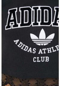 adidas Originals t-shirt damski kolor czarny. Kolor: czarny. Materiał: koronka, materiał, prążkowany. Wzór: aplikacja, koronka #4