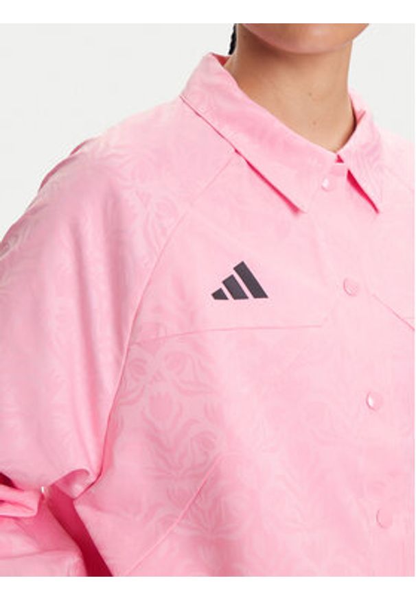 Adidas - adidas Kurtka przejściowa Tiro x Common Goal Coaches JL7648 Różowy Loose Fit. Kolor: różowy. Materiał: syntetyk