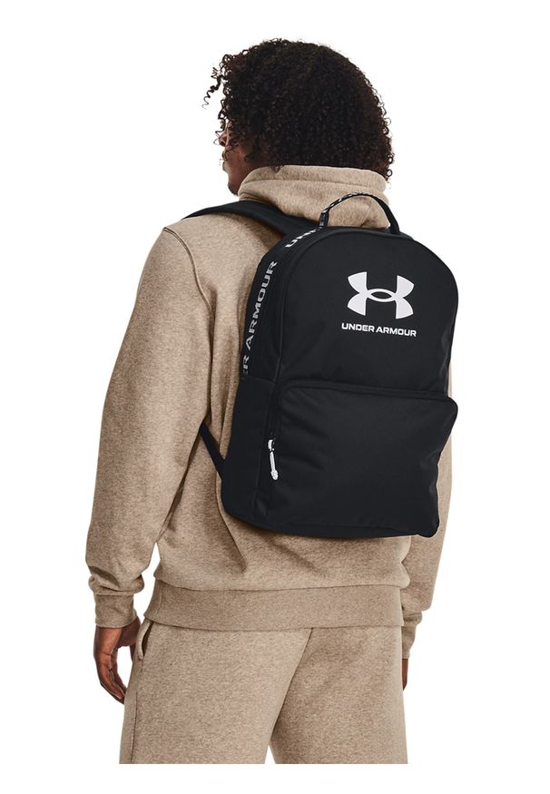 Plecak miejski uniseks Under Armour UA Loudon Backpack - czarny. Kolor: czarny. Materiał: poliester. Wzór: napisy