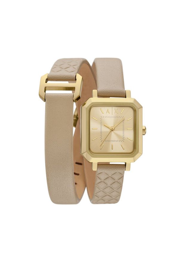 Armani Exchange Zegarek Classic AX5728 Beżowy. Kolor: beżowy