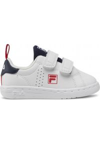 Fila Crosscourt 2 NT Velcro Junior Biały / Navy / Fila Red. Okazja: na co dzień. Zapięcie: rzepy. Kolor: wielokolorowy, niebieski, biały, czerwony #1