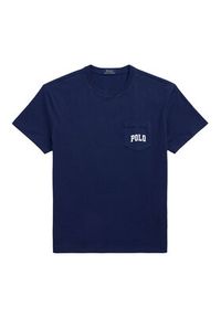 Polo Ralph Lauren T-Shirt 710974585001 Granatowy Custom Slim Fit. Typ kołnierza: polo. Kolor: niebieski. Materiał: bawełna #5