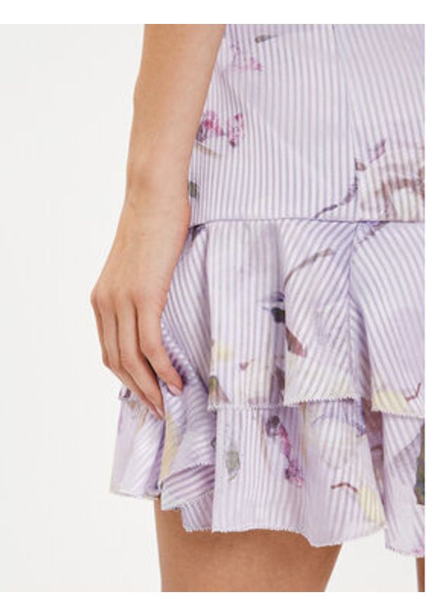 Ted Baker Spódnica mini Miage 274152 Fioletowy Regular Fit. Kolor: fioletowy. Materiał: syntetyk