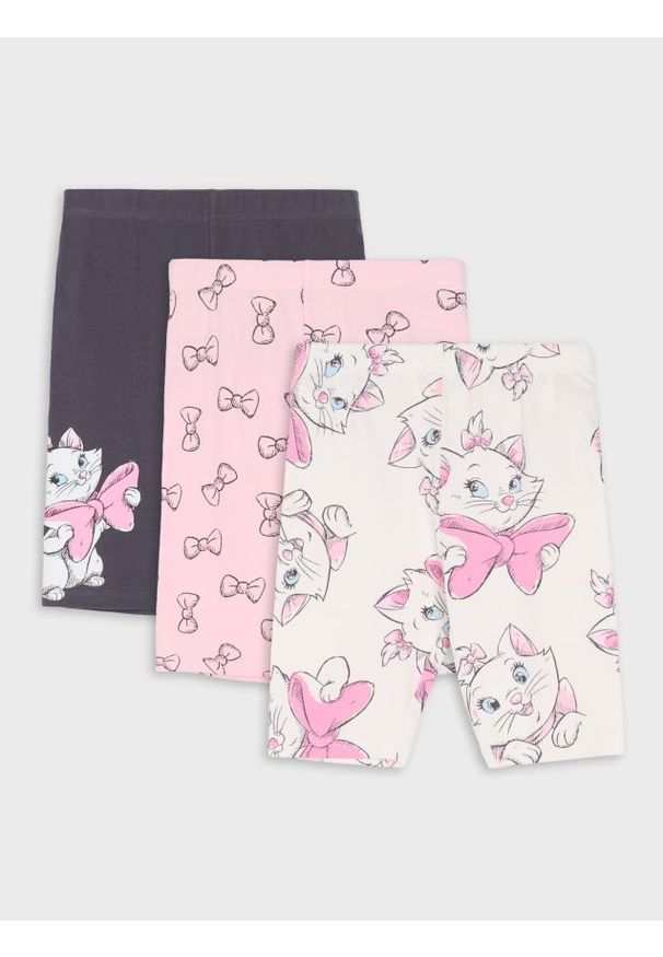 Sinsay - Krótkie legginsy 3 pack The Aristocats - wielobarwny. Długość: krótkie