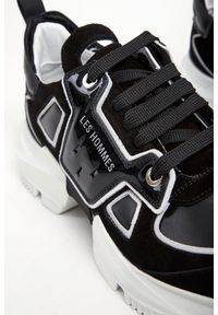 Les Hommes - Sneakersy męskie skórzane LES HOMMES. Materiał: zamsz, skóra. Wzór: gładki