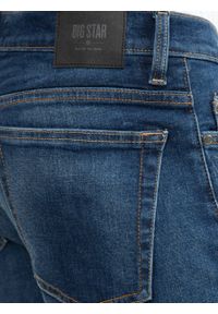 Big-Star - Spodnie jeans męskie dopasowane Tobias 510. Stan: obniżony. Kolor: niebieski. Wzór: napisy #6