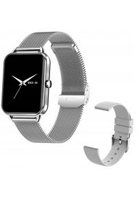 Hoco - Smartwatch zegarek damski DA02 srebrny AMOLED. Rodzaj zegarka: smartwatch. Kolor: srebrny
