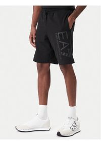 EA7 Emporio Armani Szorty sportowe 7M001414 AF22266 MC005 Czarny Regular Fit. Kolor: czarny. Materiał: bawełna. Styl: sportowy #1