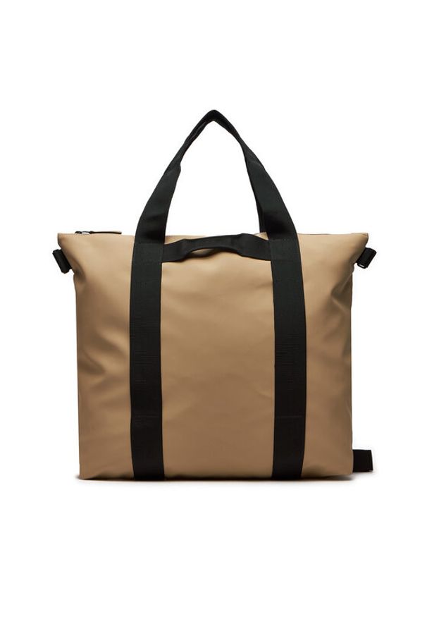 Rains Torba Tote Bag W3 14150 Beżowy. Kolor: beżowy. Materiał: materiał