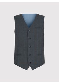 Pako Lorente - PAKO LORENTE – Szara kamizelka męska w kratę. Kolor: szary #2