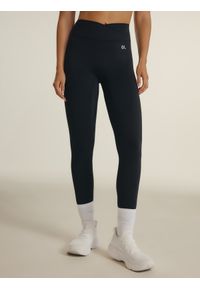4f - 4F Legginsy treningowe damskie 4F x Anna Lewandowska - czarne S. Stan: podwyższony. Kolor: czarny. Materiał: materiał, skóra. Długość: długie. Sport: joga i pilates, fitness #2