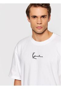 Karl Kani T-Shirt Small Signature 6060585 Biały Regular Fit. Kolor: biały. Materiał: bawełna