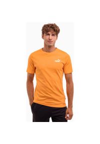 Koszulka sportowa męska Puma ESS Small Logo Tee. Kolor: pomarańczowy. Materiał: bawełna