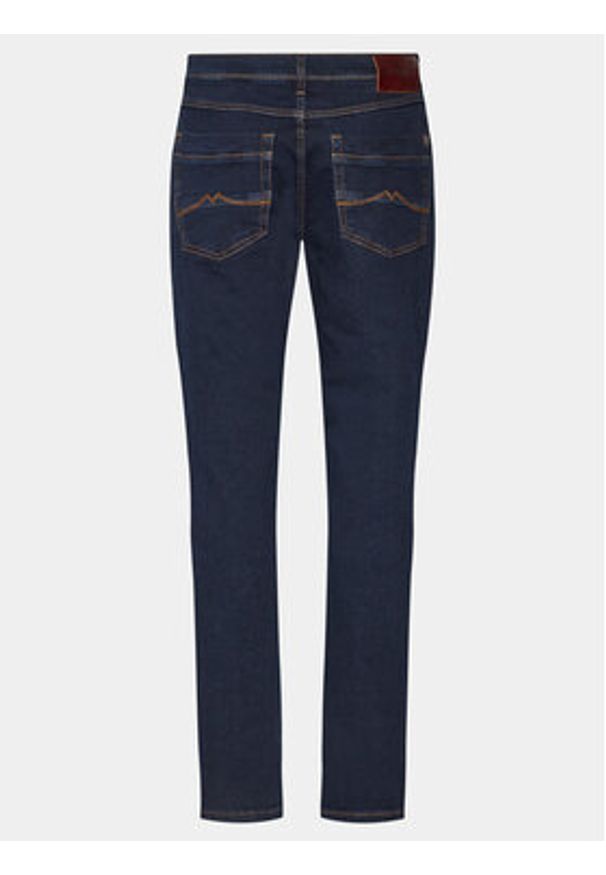 Mustang Jeansy Washington 1014032 Granatowy Straight Fit. Kolor: niebieski