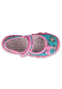 Befado obuwie dziecięce 109P207 niebieskie różowe. Kolor: niebieski, różowy, wielokolorowy. Materiał: bawełna, tkanina #3