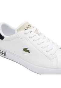 Lacoste Sneakersy Powercourt Logo 747SMA0082 Biały. Kolor: biały