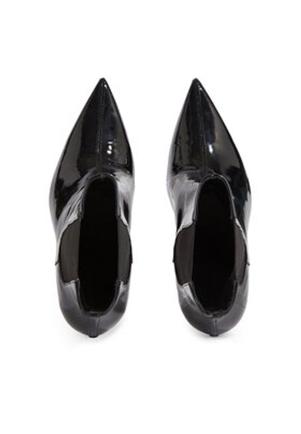 Calvin Klein Botki Geo Stiletto Chelsea Boot 90-Pat HW0HW01809 Czarny. Kolor: czarny. Materiał: skóra