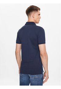 Tommy Jeans Polo DM0DM15370 Granatowy Slim Fit. Typ kołnierza: polo. Kolor: niebieski. Materiał: bawełna