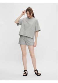 Pieces T-Shirt Chilli Summer 17118870 Szary Loose Fit. Kolor: szary. Materiał: syntetyk, bawełna #4