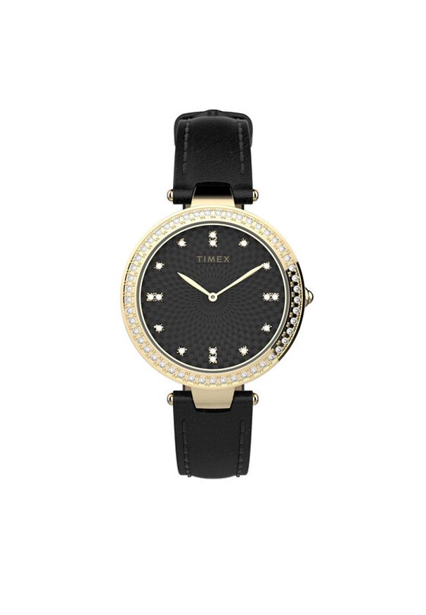 Timex Zegarek City TW2V45100 Czarny. Kolor: czarny