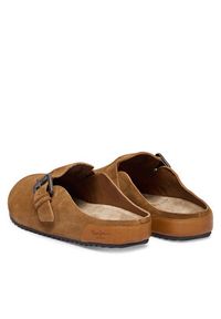 Pepe Jeans Klapki Corby Clog W PLS900001 Brązowy. Kolor: brązowy. Materiał: zamsz, skóra #3