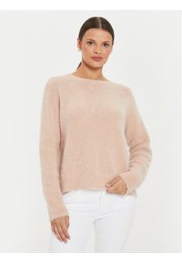 Kontatto Sweter 3M0229 Beżowy Relaxed Fit. Kolor: beżowy. Materiał: syntetyk #1