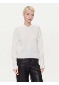 Hugo - HUGO Sweter Solanu 50545092 Écru Regular Fit. Materiał: wełna