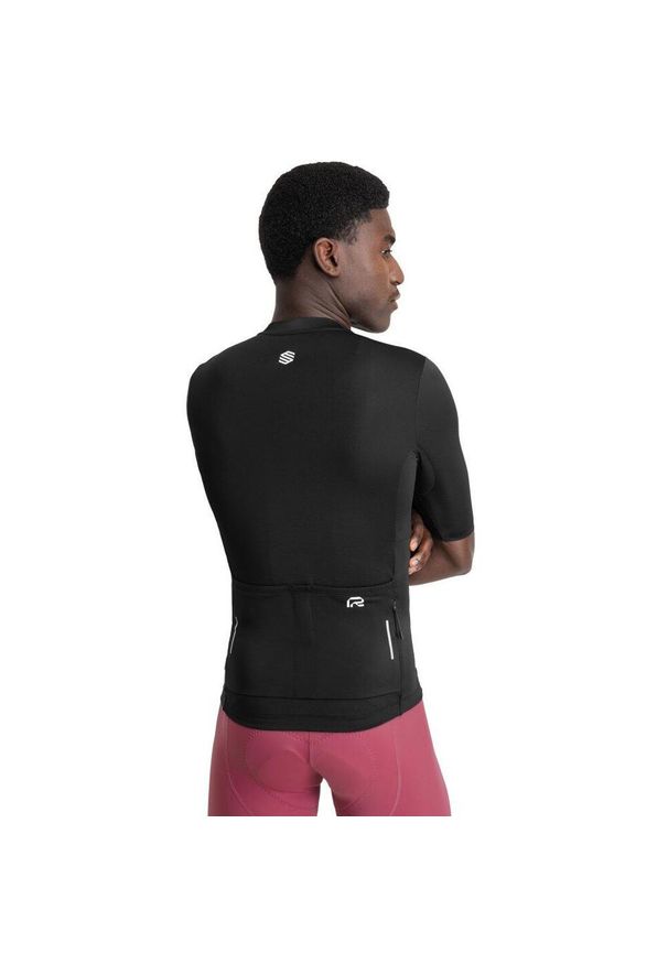 SIROKO - Damska koszulka rowerowa z krótkim rękawem z materiałów z recyklingu Kolarst. Kolor: czarny. Materiał: materiał. Długość rękawa: krótki rękaw. Długość: krótkie. Sezon: lato. Sport: kolarstwo