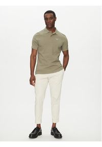 Barbour Polo Original Sports MML0358OL38 Khaki Regular Fit. Typ kołnierza: polo. Kolor: brązowy. Materiał: bawełna #4