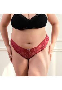 Intica - Brazyliany koronkowe z elastycznymi paskami na co dzień i specjalne okazje Razan. Kolor: czarny. Materiał: koronka. Wzór: koronka #2