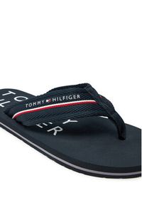 TOMMY HILFIGER - Tommy Hilfiger Japonki Web Beach Sandal FM0FM05340 Granatowy. Kolor: niebieski. Materiał: materiał #5