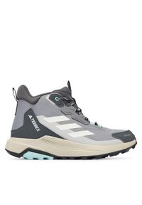 Adidas - adidas Trekkingi Terrex Anylander Mid Rain.Rdy Hiking Shoes JR6600 Szary. Kolor: szary. Materiał: materiał #1