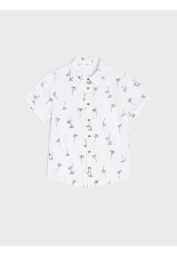 Sinsay - Koszula - kremowy. Kolor: kremowy