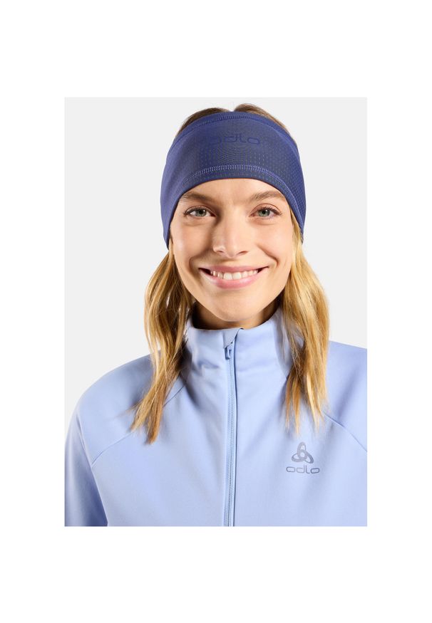 Opaska Odlo Headband POLYKNIT WARM REFLECTIVE. Kolor: fioletowy