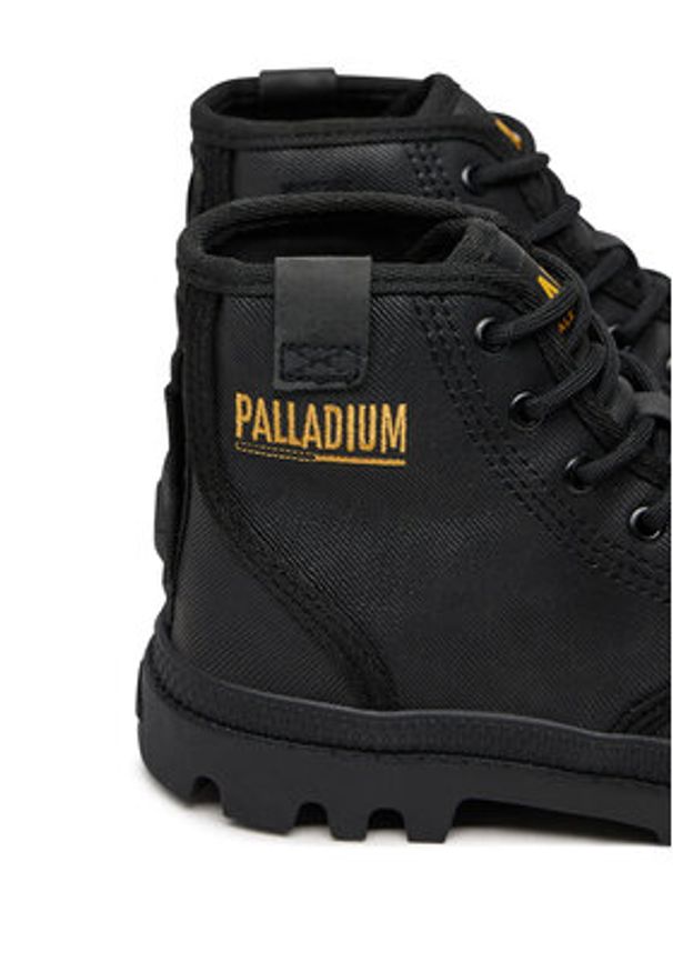 Palladium Trapery PAMPA HI COATED 74375-008-M Czarny. Kolor: czarny. Materiał: materiał