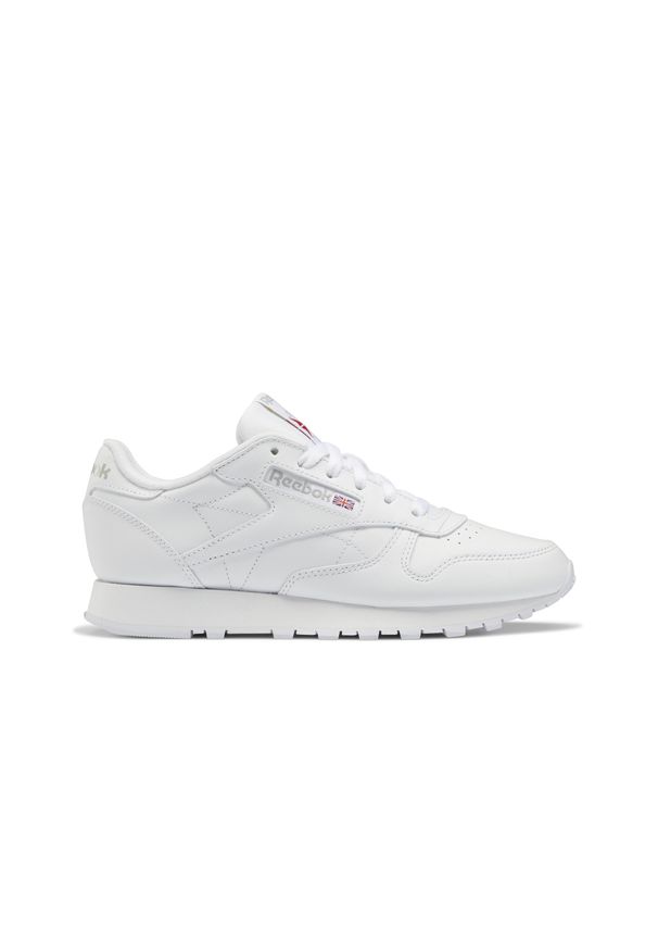 Buty do chodzenia damskie Reebok Classic Lthr. Zapięcie: sznurówki. Kolor: biały. Materiał: materiał, syntetyk, skóra. Szerokość cholewki: normalna. Model: Reebok Classic. Sport: turystyka piesza