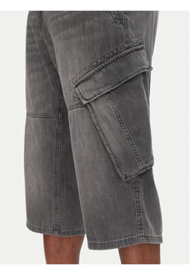 Tom Tailor Szorty jeansowe 1044977 Szary Relaxed Fit. Kolor: szary. Materiał: bawełna