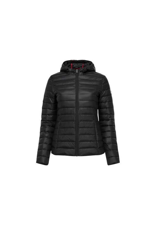 Jott - Damska lekka kurtka z kapturem JOTT Cloe Noos. Typ kołnierza: kaptur. Kolor: czarny. Materiał: puch. Styl: elegancki