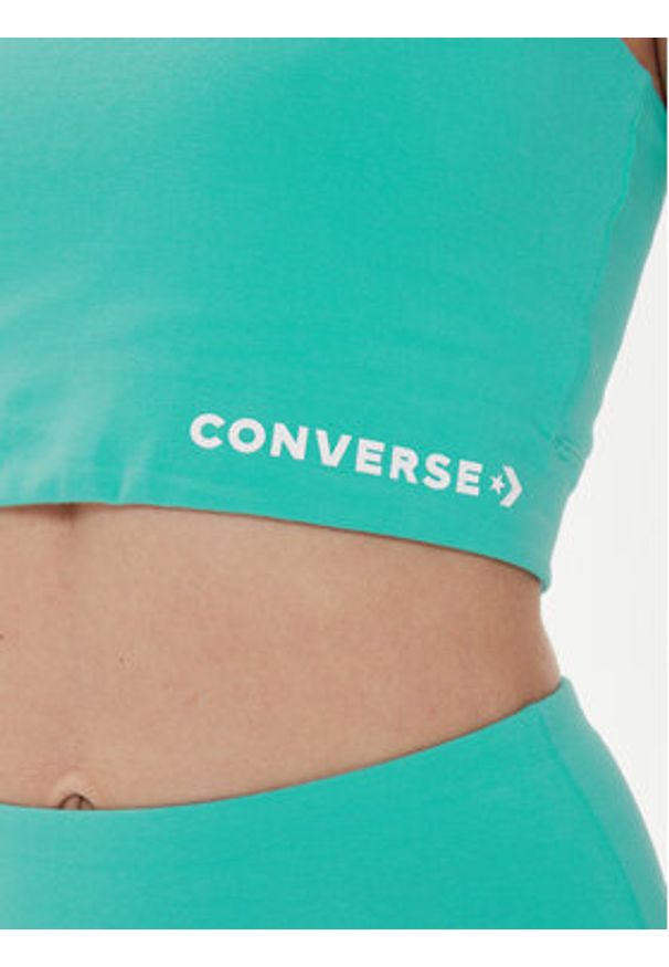 Converse Biustonosz top W Wordmark Bra Top 10024540-A11 Niebieski. Kolor: niebieski. Materiał: bawełna
