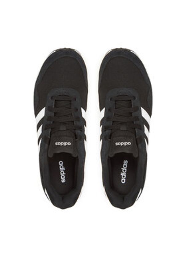 Adidas - adidas Sneakersy Run 60s 4.0 JR6622 Czarny. Kolor: czarny. Materiał: materiał. Sport: bieganie