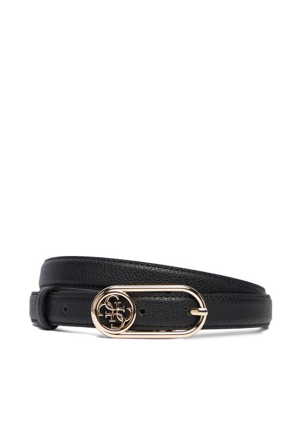 Guess Pasek Damski BW9279 P5425 Czarny. Kolor: czarny. Materiał: skóra