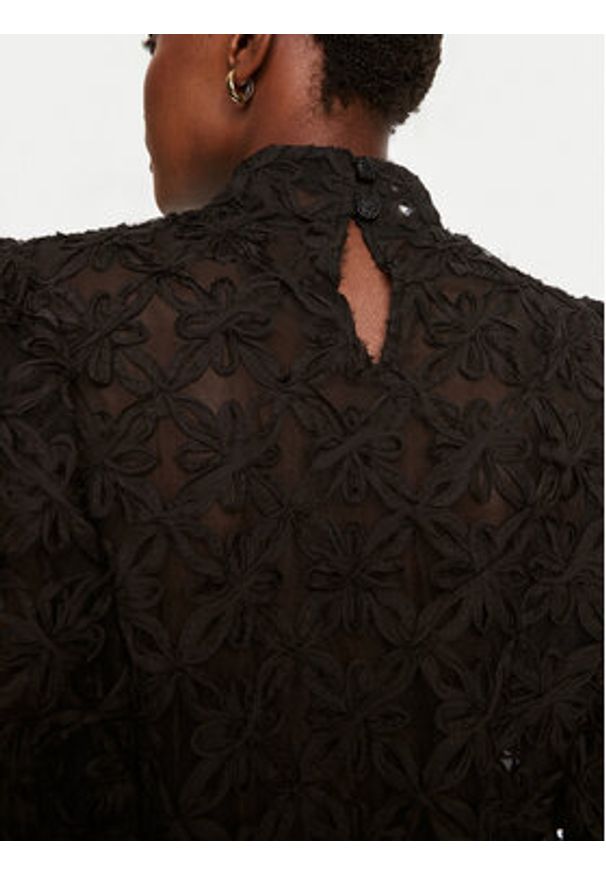 Munthe Bluzka Thiki 243103824330 Czarny Regular Fit. Kolor: czarny. Materiał: syntetyk
