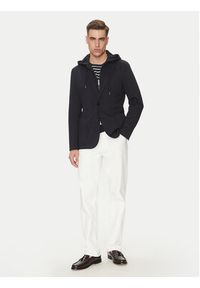 TOMMY HILFIGER - Tommy Hilfiger Marynarka MW0MW39188 Granatowy Regular Fit. Kolor: niebieski. Materiał: syntetyk #4