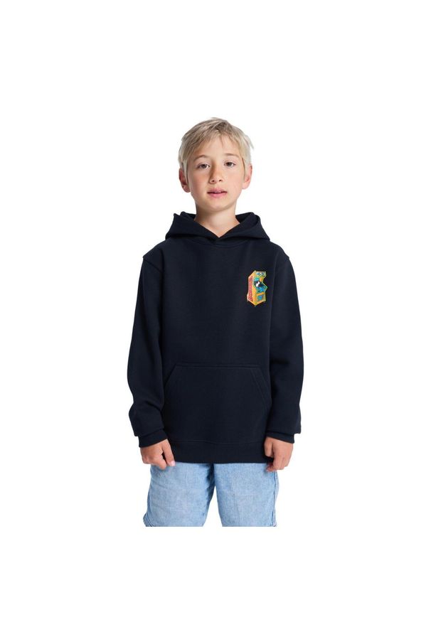 DC Shoes - Bluza z kapturem dla Chłopcy INSERT A COIN Czarny. Typ kołnierza: kaptur. Kolor: czarny. Materiał: tkanina, poliester, bawełna. Sport: skateboard