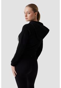 Guess - GUESS Czarna damska bluza z cyrkoniami Primula. Kolor: czarny