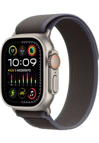 APPLE - Smartwatch Apple Watch Ultra 2 GPS + Cellular 49mm Titanium Case Trail Loop S/M Brązowy (MRF53GK/A). Rodzaj zegarka: smartwatch. Kolor: brązowy