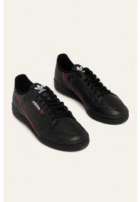 adidas Originals - Buty Continental 80. Nosek buta: okrągły. Zapięcie: sznurówki. Kolor: czarny. Materiał: guma