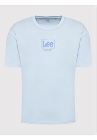 Lee T-Shirt Logo L68RQTUW 112145435 Błękitny Loose Fit. Kolor: niebieski. Materiał: bawełna